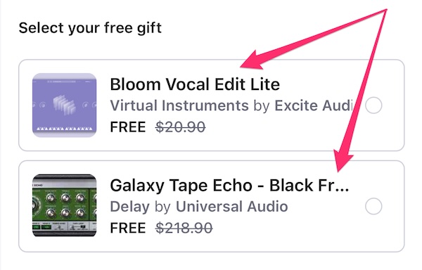 pluginboutique購入特典