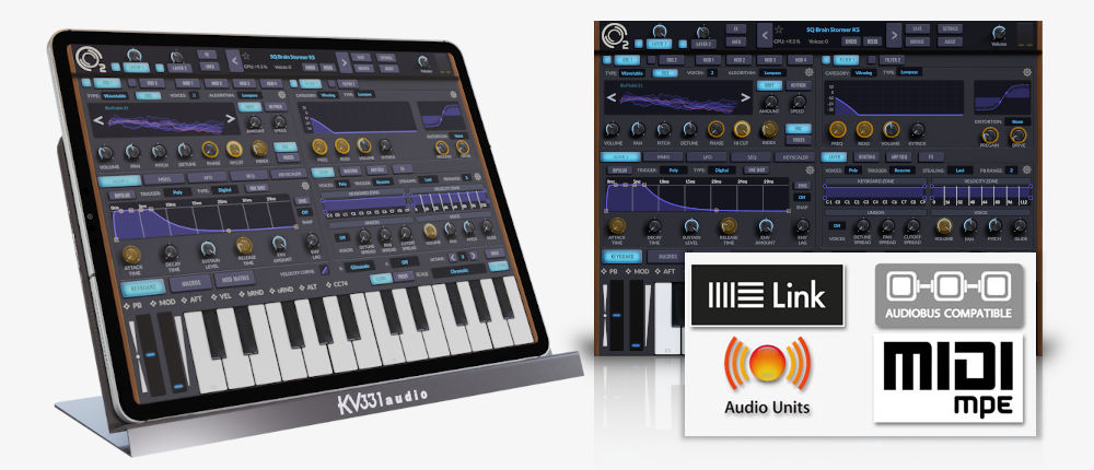 KV331 Audio「SynthMaster 2 for iOS」デスクトップ並みの音作りがiPadで完結!1,000以上の高品質プリセットと多彩なモジュレーションを備えた最強シンセ|DTMプラグインセール