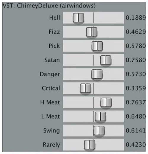 Airwindows「ChimeyDeluxe」ライン録音のベースが物足りないと感じる人へ！EQと16段階コンプレッションでベースのライン録音をミックスの主役に変える無料プラグイン｜DTMプラグインセール