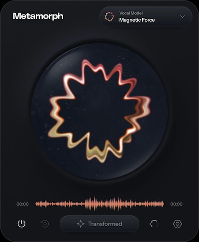 Antares「Metamorph」ボーカルトラックをキャプチャし、プレミアムボイスモデルを選び、ワンクリックで結果を取得!変換されたボーカルは即座にセッションで使用可能な、AIで声を変える革命的プラグイン|DTMプラグインセール