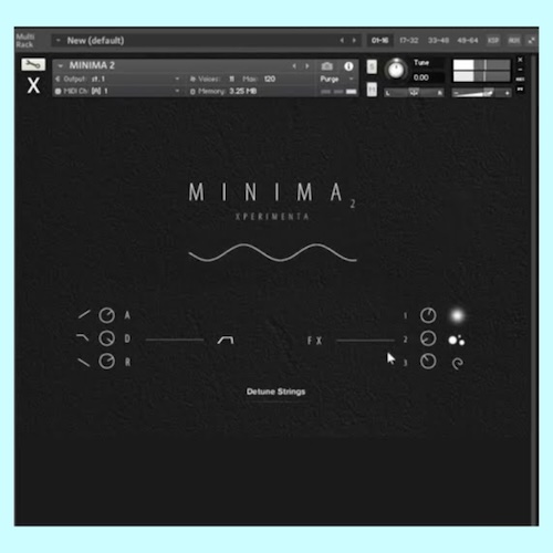 XPERIMENTA「Minima 2」プリペアドピアノ・弦・シンセ・民族楽器など！映画音楽・アンビエント・現代音楽に最適なXPERIMENTA製の無料Kontakt音源｜DTMプラグインセール