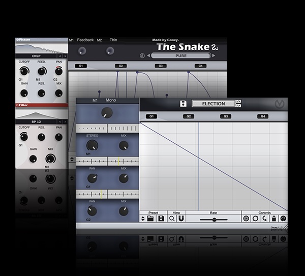 Gooey Audio「Creative Core Collection」EDM・Lo-Fi・劇伴などジャンルを問わず活躍!VisageとThe Snakeで“音に動きと立体感”を与える2つの革新的プラグイン|DTMプラグインセール