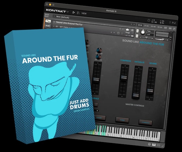 Just Add Drums「Sound Like Around The Fur Bundle」クランクされたスネアと重く沈むキックで再現する90年代Nu-Metalの衝撃!Deftonesの名盤サウンドを忠実に再現したプロ品質のLOUD ROCKドラム|DTMプラグインセール