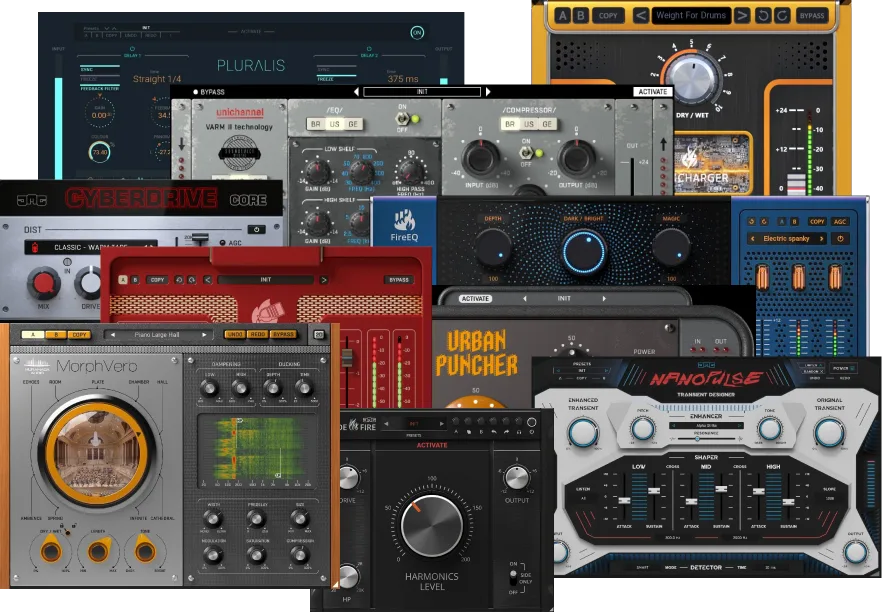 United Plugins「United Plugins Starter Pack Bundle」DTM初心者でもプロ品質の音作りが実現できる!EQ・コンプ・空間系・マスタリングまで9つの高性能プラグインを収録した万能バンドル|DTMプラグインセール