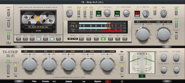 YS Plugins「YS - Strip Hi-Fi_v.1.0.0」マイクやテープの音を簡単再現!アナログ機器の音をリアルに再現する、無料で使えるIR対応プラグイン|DTMプラグインセール