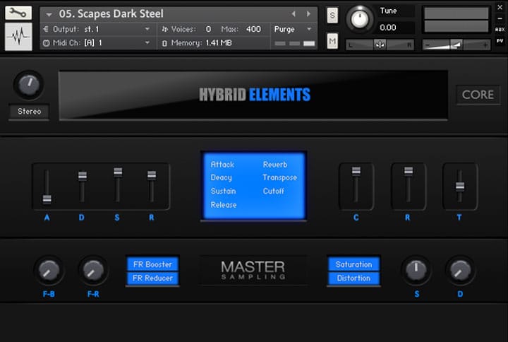 Master Sampling「Hybrid Elements CORE」映画・ゲーム・トレーラー音楽に必要なサウンドがすべて揃う!1400以上の高品質サンプル、打撃音・FX・ドローン・アンビエントを収録したハイブリッド音源|DTMプラグインセール