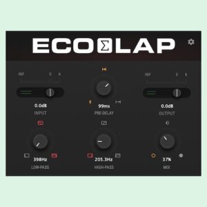 The Department of Sound「ECOSLAP」アナログプレート由来の短いリバーブ感で音に立体感と温かみをプラス！Ecoplateの血統を受け継ぐ無料プラグイン｜DTMプラグインセール