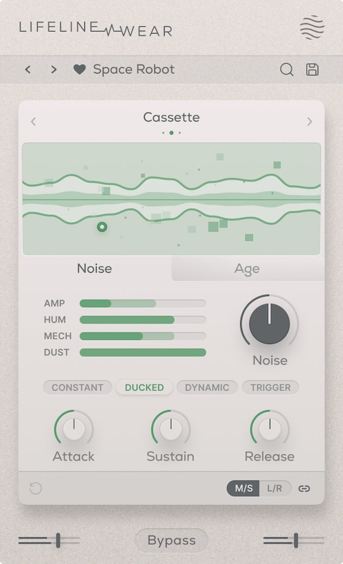Excite Audio「Lifeline Wear」デジタル録音に温かみとリアリティを与える！音に命を吹き込む究極のローファイ質感プラグイン｜DTMプラグインセール