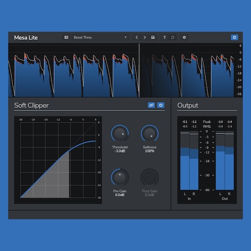 Venomode「Mesa Lite」自然な音圧と温かみを両立するミックス＆マスタリングの新常識！リミッターでは出せない自然なラウドネスを実現する無料ソフトクリッパー｜DTMプラグインセール