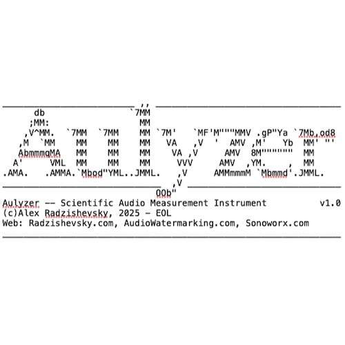 AudioWatermarking「Aulyzer」音声ファイルの品質評価・比較・可視化をここまで自動化できる！エンジニアや研究者の現場で即使える無料音声分析ツール｜DTMプラグインセール
