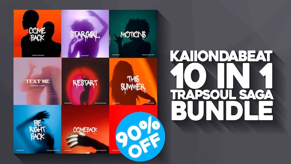 KaiiondaBeat「10in1 TrapSoul Saga」TrapSoul初心者でも即プロ級のサウンドが作れる！空気感・感情・深みを一つに凝縮したバンドル｜DTMプラグインセール