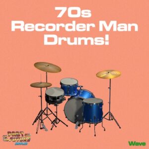 PastToFutureSamples「70s Recorder Man Drums!」70年代のGretschドラムとSuproスネアを本物のヴィンテージマイクで録音！Studer A800テープマシンで仕上げた、無料とは思えない超高音質ドラムサンプルパック｜DTMプラグインセール