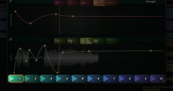 Stagecraft「DropZone」スクラッチやフェードをグラフで描いて思い通りに音を操る!DJ・音楽制作・ライブ配信まで幅広く活用できるプラグイン|DTMプラグインセール