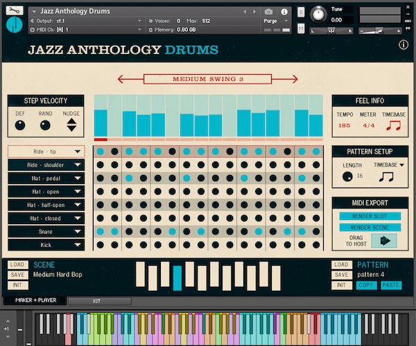 Authentic Soundware「Jazz Anthology Drums」スウィング感・ビンテージ感・生々しさが融合！ビンテージ録音の温かさとリアルな演奏感を両立するジャズ専用ドラム音源｜DTMプラグインセール