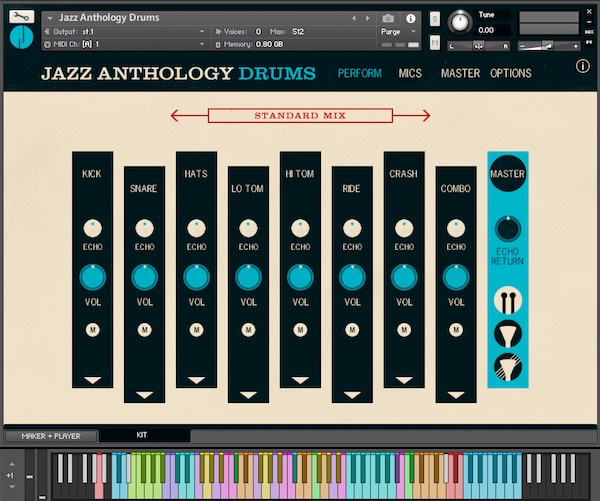 Authentic Soundware「Jazz Anthology Drums」スウィング感・ビンテージ感・生々しさが融合！ビンテージ録音の温かさとリアルな演奏感を両立するジャズ専用ドラム音源｜DTMプラグインセール