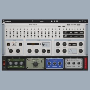 AudioThing「B00GA」0.1Hzから5kHzまで可変する二重シーケンサーが生み出すマイクロサウンドの世界！ミニマルなリズムから重厚なドローンまでを紡ぐ実験的リズム&トーン生成プラグイン｜DTMプラグインセール