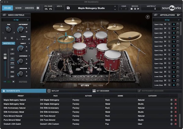 Roland「DW Soundworks」超高解像度サンプリングとリアルな演奏感を両立！DWとRolandが生んだ、多ジャンル対応・拡張性も充実のプロ仕様ドラム音源｜DTMプラグインセール