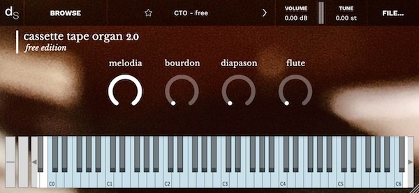 Go Outside「Cassette Tape Organ (Free Edition)」ローファイ好きに刺さる！1950年代のWurlitzerを4種類のカセットテープ音源で再構築されたビンテージオルガン音源｜DTMプラグインセール