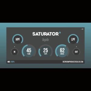 Bedroom Producers Blog「BPB Saturator Plus」ラムもベースもシンセも一気にプロの音に！音にアナログ感・倍音・厚みを自然に加える、自然で上質なサチュレーション｜DTMプラグインセール