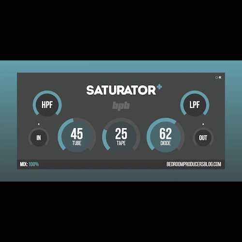 Bedroom Producers Blog「BPB Saturator Plus」ラムもベースもシンセも一気にプロの音に！音にアナログ感・倍音・厚みを自然に加える、自然で上質なサチュレーション｜DTMプラグインセール