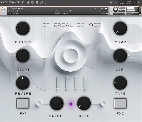 Golden Screw Studio「Ethereal Echoes」映画・ゲーム・瞑想音楽・サウンドデザインまで幅広く活用可能！765の高音質サンプルと75プリセットで、音の空間演出”が誰でもできる万能ツール｜DTMプラグインセール