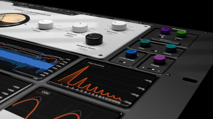 Woodstock Audio「Open Compressor」コンプレッサーの内部構造を完全に可視化し、ダイナミクス処理の技術を深く理解する！クリッピング、リミッティング、オートスレッショルドで99%の状況に対応する万能コンプレッサー｜DTMプラグインセール