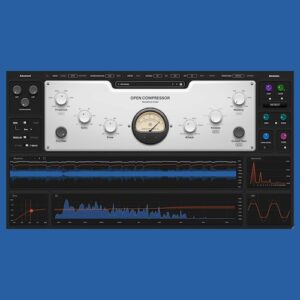Woodstock Audio「Open Compressor」コンプレッサーの内部構造を完全に可視化し、ダイナミクス処理の技術を深く理解する！クリッピング、リミッティング、オートスレッショルドで99%の状況に対応する万能コンプレッサー｜DTMプラグインセール