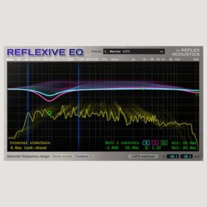 Reflex Acoustics「Reflexive EQ」音の表情を思いのままに！4バンド・Mid/Side・自動ゲイン補正・外部サイドチェイン対応でプロの音作りが誰でもできるダイナミックEQ｜DTMプラグインセール