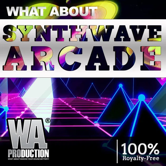 W. A. Production「Synthwave Arcade」531ファイル・4.41GBの圧倒的ボリューム！レトロな80年代のシンセサウンドと現代EDMの融合が生み出す“懐かしくて新しい”音楽制作ツール｜DTMプラグインセール