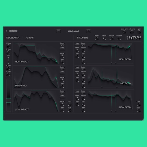 BEATSURFING「LØW」12本のフリーハンド・エンベロープで低域を彫刻する！手描きモジュレーションと多彩なベースエンジンで、クラシックからオリジナル、シルキーからグリッティ、アナログからデジタルまであらゆる低音を網羅するベース専用シンセ音源｜DTMプラグインセール