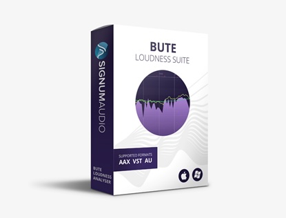 Signum Audio「BUTE Loudness Suite 2」放送・音楽・ゲーム・配信すべてに対応！音量トラブルを完全回避し、ストリーミング基準を満たした高品質なオーディオを簡単に制作する音量最適化ツール｜DTMプラグインセール