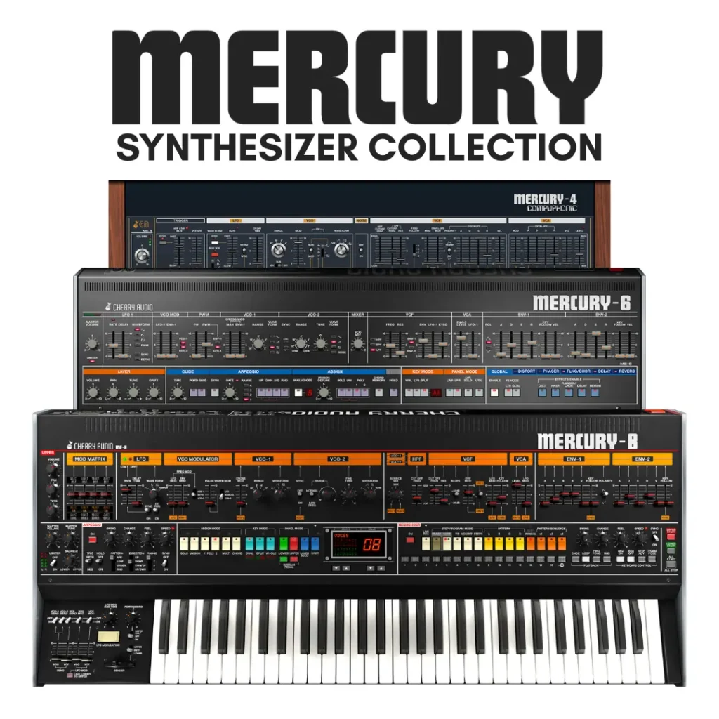 Cherry Audio「Mercury Synthesizer Collection」Jupiterサウンドの再現を超えた進化系シンセバンドル！懐かしくて新しい、レトロシンセの温もりと最新テクノロジーを融合した即戦力シンセ｜DTMプラグインセール