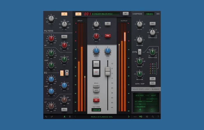 Solid State Logic「SSL 4K E Plug-in」SSL自らが部品レベルまで精密にモデリングした、80年代〜90年代の音楽制作を支配し続けた4000Eコンソール・チャンネルストリップ|DTMプラグインセール