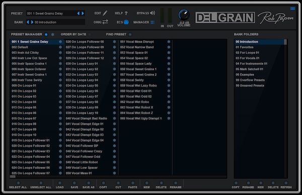 Rob Papen「DelGrain」グラニュラーとテープディレイの革新的融合が生む予測不可能なリズミック・テクスチャー！ディストーション、多彩なフィルター、独創的なコントロールを搭載し、音声を粒子状に分解・再構築する次世代ディレイプラグイン｜DTMプラグインセール