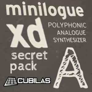 Cubilas「Minilogue XD Secret Pack A」ゲーム音や放射線のような奇妙な音がほしいあなたへ！Minilogue XDの可能性を最大限引き出した音源パック｜DTMプラグインセール