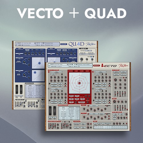 Rob Papen「Vecto + Quad Black」音が動く、変化する、進化する！ベクターとデジタル変調で“唯一無二のサウンド”を実現するシンセバンドル｜DTMプラグインセール