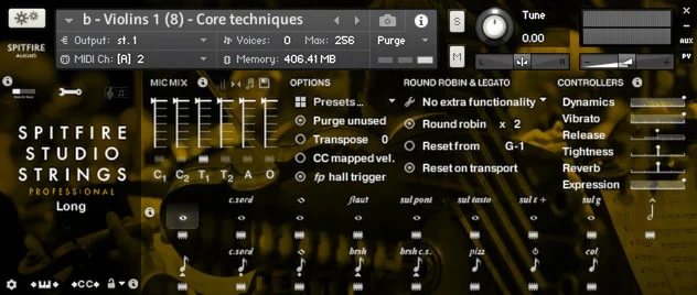 Spitfire Audio「Spitfire Studio Strings Professional」AIR Studio Oneの明瞭で活気ある空間が生み出す、プロフェッショナル仕様のドライステージ・サンプルライブラリー！情熱的な時代劇から現代北欧ノワール、インディーから壮大な映画・ゲームスコアまで対応する、深み・ディテール・フォーカスを同時に実現した新世代オーケストラ音源｜DTMプラグインセール