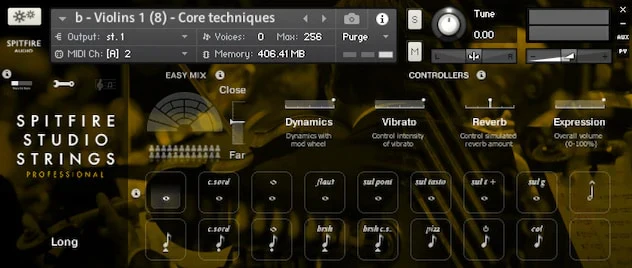 Spitfire Audio「Spitfire Studio Strings Professional」AIR Studio Oneの明瞭で活気ある空間が生み出す、プロフェッショナル仕様のドライステージ・サンプルライブラリー！情熱的な時代劇から現代北欧ノワール、インディーから壮大な映画・ゲームスコアまで対応する、深み・ディテール・フォーカスを同時に実現した新世代オーケストラ音源｜DTMプラグインセール