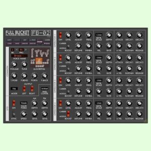 Full Bucket Music「FB-02」1986年に登場したYAMAHAの名機"FB-01"のFMサウンドを、無料で完全再現したソフト音源｜DTMプラグインセール