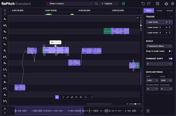 Synchro Arts「RePitch 2」プロフェッショナルが選ぶピッチ補正ツール! 処理感や不自然さを一切感じさせない完璧にチューニングされたヴォーカルを実現し、パフォーマンスの感触やバイブを損なうことなく欠陥や不完全性を除去する次世代ツール|DTMプラグインセール