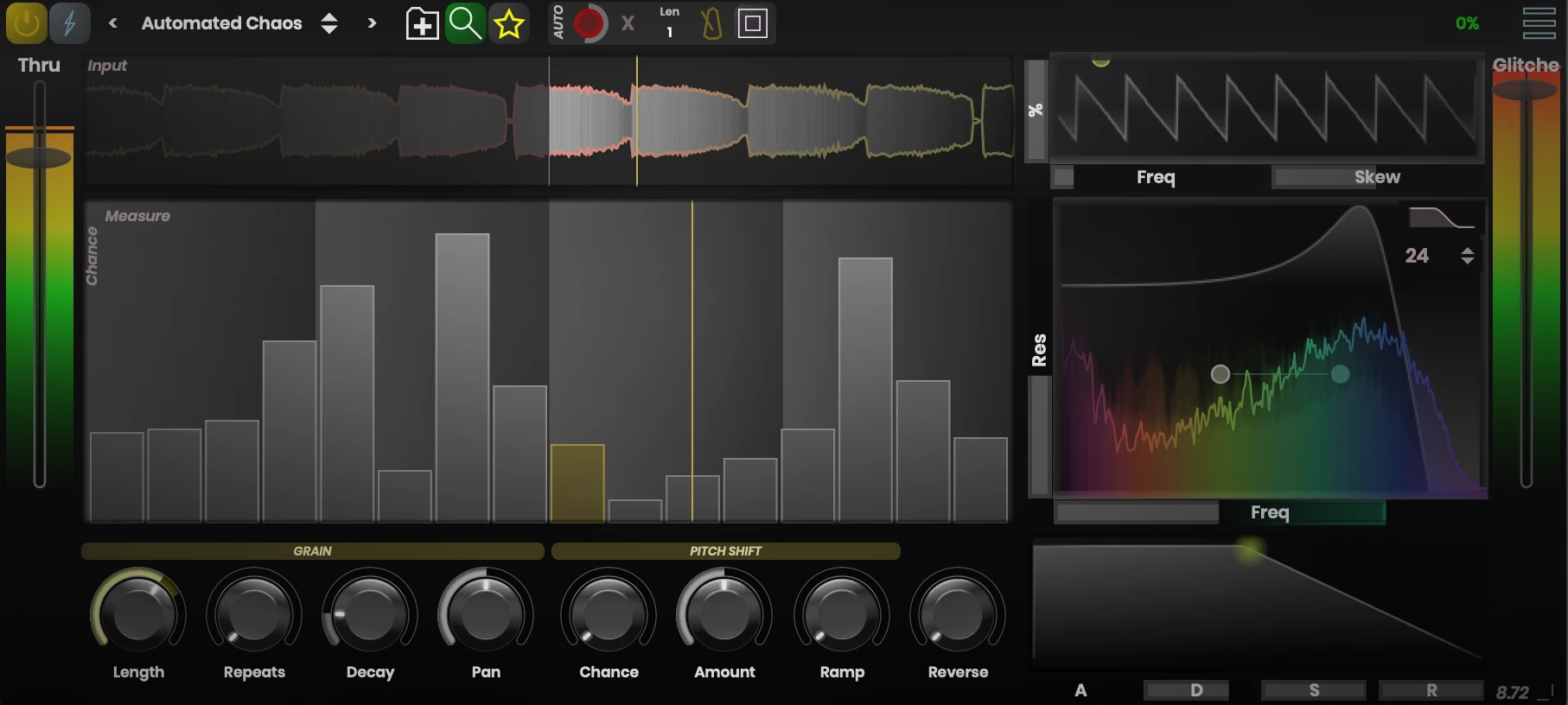 Stagecraft Software「Glitch Machine」ビートが平坦で物足りない…そんな悩みを一瞬で解決！直感操作で音を壊し、グルーヴを生み出す、音を再構築するプラグイン｜DTMプラグインセール