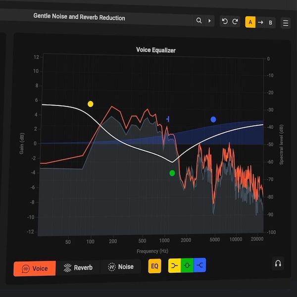 Acon Digital「Extract:Dialogue 2」バックグラウンドノイズとリバーブから瞬時にダイアログを分離!リバーブリダクション、チャンネル毎のEQ編集、トゥルーステレオ処理を追加し、最新世代AI×プロが求める精密コントロールを融合したAIノイズ除去ツール|DTMプラグインセール