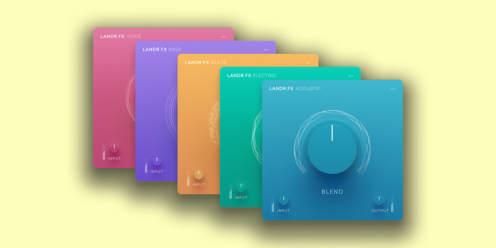 LANDR「LANDR FX Suite」EQ・コンプ・リバーブまで1ノブで完結！ボーカル・ベース・ドラム・シンセ・アコースティックまで対応の最強エフェクトスイート｜DTMプラグインセール