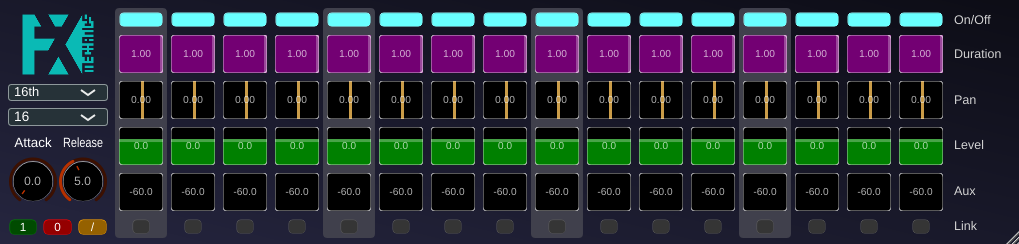 FX-Mechanics「RhyGa」DAWと同期する16ステップのリズミックゲートで、無機質な音にリズムと立体感を加える無料ゲートエフェクト|DTMプラグインセール