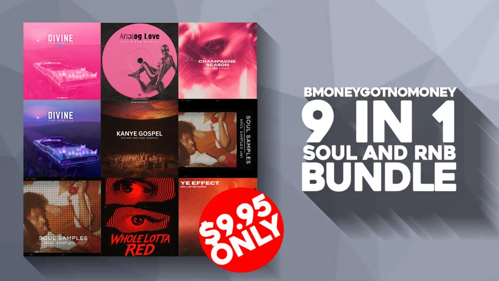 Bmoneygotnomoney「9in1 Soul And RnB Bundle」コード進行に悩んだらこのバンドルで即解決!160以上のソングスターターと400超ループを収録した、ソウルやR&Bの制作を加速させる最強バンドル|DTMプラグインセール