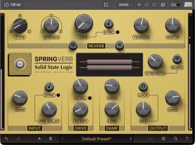 Solid State Logic「Springverb」レトロな跳ね返りのスプリング、スムーズなスタジオポリッシュのプレート、ドラマティックなパンチのゲート。プロデューサーに、あらゆる音楽スタイルでムード、空間、インパクトを形作る汎用性の高いスプリングリバーブ|DTMプラグインセール
