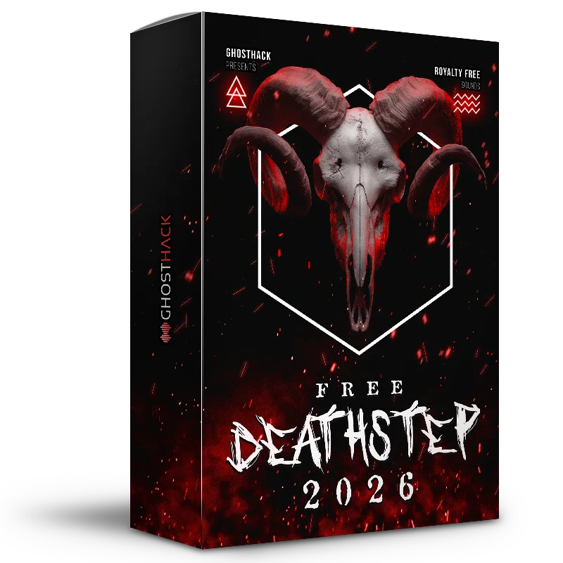 Ghosthack「Free Deathstep Sounds 2026」重低音の破壊力が無料で手に入る！ベース・ドラム・MIDIまで完全網羅、今すぐ制作に使える205種の高品質サウンドパック｜DTMプラグインセール
