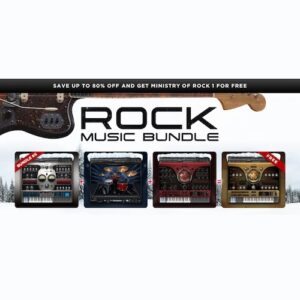 EASTWEST「Rock Music Bundle」ギターもドラムもベースもボーカルもこのバンドル1つでカバー！EastWestの代表的ロック音源5製品が1つに集結｜DTMプラグインセール