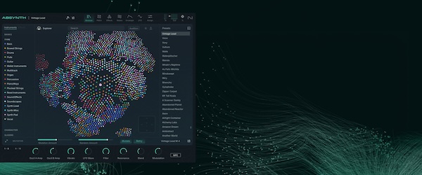 Native Instruments「Absynth 6」洗練されたインターフェース、新しいウェーブフォームエディター、ビジュアルブラウザでサウンドデザインをより高速かつ直感的にし、インテリジェントなプリセット生成で即座の創造性を刺激する次世代シンセサイザー