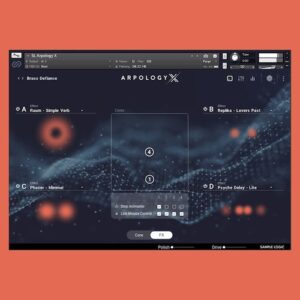Sample Logic「Arpology X」映画・ゲーム音楽からEDM・アンビエントまで対応！直感操作で複雑なリズムと音色が作れる次世代アルペジエーター｜DTMプラグインセール